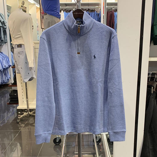19年新款  Polo Ralph Lauren 男士小马标半拉链立领毛衣针织衫男 商品图1