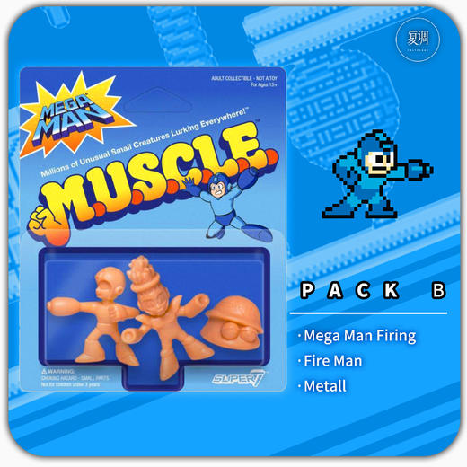 Super7 洛克人挂卡 Mega Man Muscle 商品图2