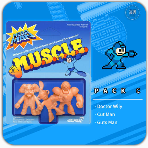 Super7 洛克人挂卡 Mega Man Muscle 商品图3