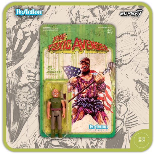现货 Super7 毒魔复仇 禁毒卫士 Toxic Avenger 电影版配色 复古 挂卡 商品图0