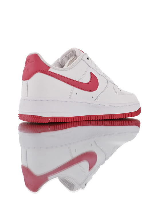耐克Nike Air Force 1 Low '07 原模具开发打造 采用硬质头层牛皮革材质 内置全掌air sole气垫 空军一号低帮经典运动皮革板鞋 皮革白玫红粉配色 商品图2