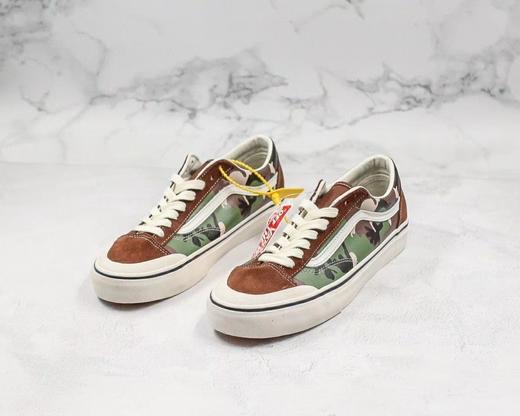 Vans范斯 经典系列 Style 36 高级灰 迷彩 黑色 橘色 板鞋运动鞋 型号：AS36  工艺：硫化1:1（重量1:1、真标、原钢印、材质标、鞋型标、合格证） 商品图2