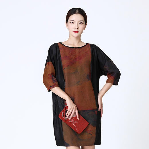 TANGY Collection天意莨绸宽松连衣裙 商品图1