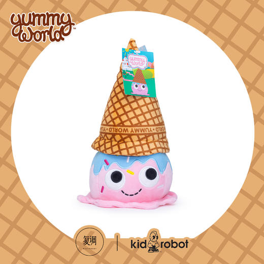 现货 Kidrobot 美味世界 华夫冰淇淋毛绒 抱枕 可爱 礼物 商品图0