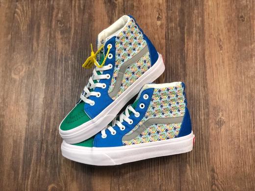Vans SK8-Hi联名限量版男女青玉满怀系列 硫化真标一比一 官方货号：VNOA4OE5NTV   尺码：35--44 工艺：硫化1:1（重量1:1、真标、原钢印、材质标、鞋型标、合格证） 商品图2