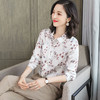 上海旗袍厂ASE-L6616复古印花真丝衬衫 商品缩略图2