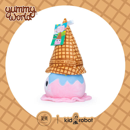 现货 Kidrobot 美味世界 华夫冰淇淋毛绒 抱枕 可爱 礼物 商品图4