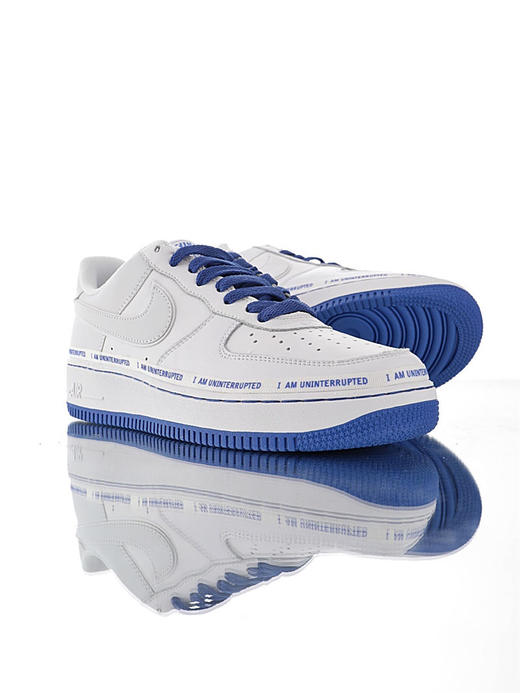 耐克ninterrupted x Nike Air Force 1 詹皇公司联名款 内置全掌air sole气垫 空军一号经典百搭休闲运动板鞋 白宝蓝签名涂鸦3M配色 商品图1