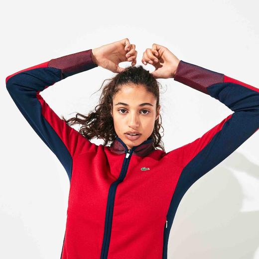 Lacoste女款超显瘦弹力针织外套 商品图0