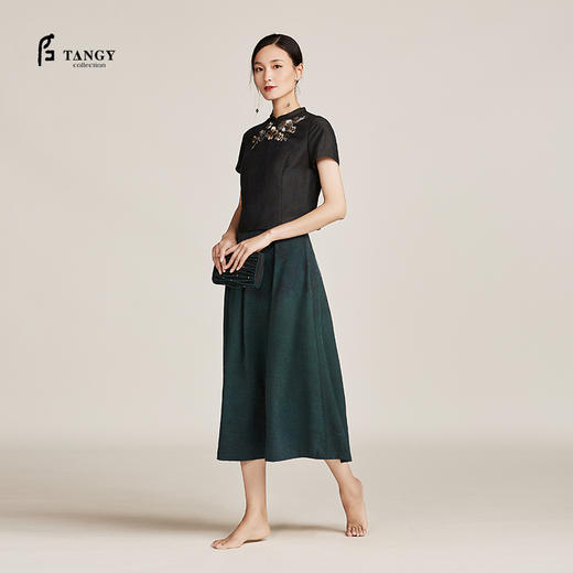 TANGY Collection天意兰莨立体绣花上衣 商品图0