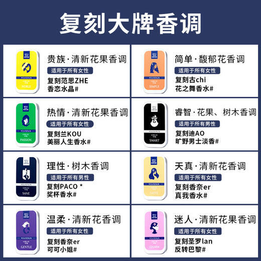 【清新随身便携香水】男女士香水膏香氛精油固体固体香膏小众 商品图3