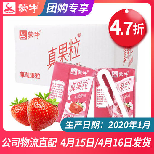 【团长】真果粒草莓果粒康美包125ml×40盒 商品图0