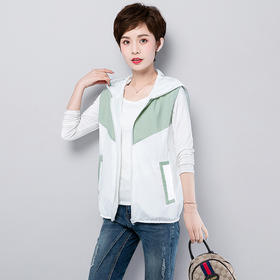 MQ-1269-026春夏新款薄短款连帽宽松外穿马甲背心YY