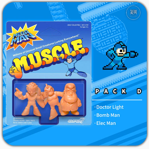 Super7 洛克人挂卡 Mega Man Muscle 商品图5