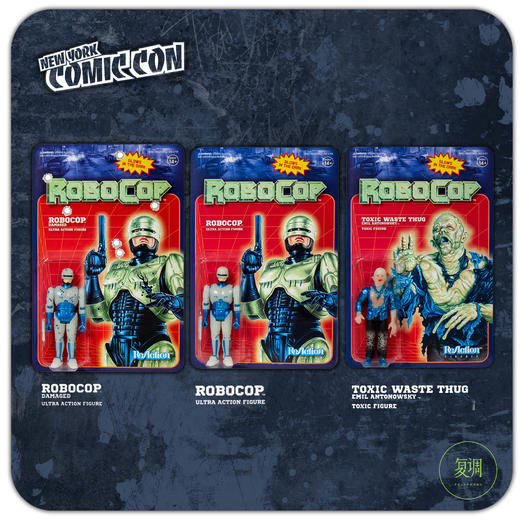 现货 Super7 机械战警 NYCC限定夜光版 挂卡 Robocop摆件 商品图0