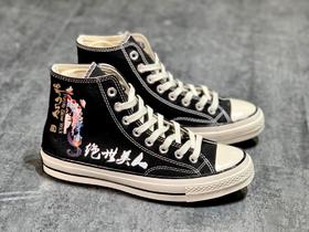 国潮来袭 一生所爱 CONVERSE 匡威《大话西游》联名款  "我的意中人是个盖世英雄，有一天他会他踏着七色祥云来娶我。"这句经典台词深入当代青年记忆， Size：35-44