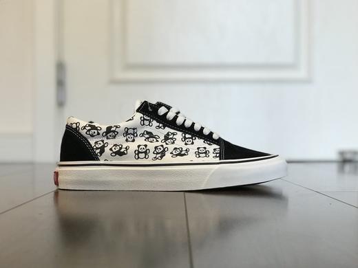 Vans大熊猫 范斯经典系列 Old Skool板鞋 安纳海姆高帮 黑色 橙色  Size：35--44 商品图3