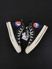 匡威百事可乐 Converse x Pepsi重磅联名  Chuck Taylor 1970S标志字母印花帆布鞋男女情侣板鞋，黑色 白色 高帮百搭真标硫化帆布板鞋。 商品缩略图4