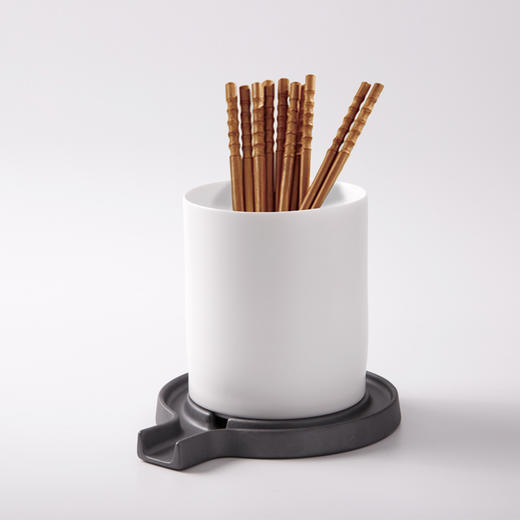 滴磨笔筒 | 多功能创意陶瓷防霉沥水筒 PU笔筒礼盒 商品图0