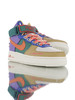 耐克Nike Wmns Air Force 1 High UT 替换LOGO魔术贴 正确无色差版本 硬质头层荔枝纹皮革 内置全掌air sole气垫 皮革拼接制深绿棕黄卡其 商品缩略图1