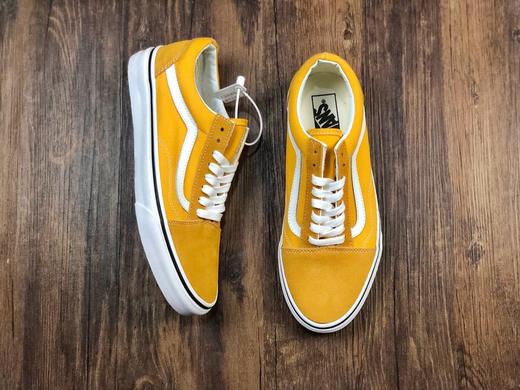 Vans Old Skool 帆布硫化板鞋 春季 橙色 浅蓝 橘黄 草绿 柠檬黄 鞋头麂皮拼接鞋身Size ：35--44 商品图14