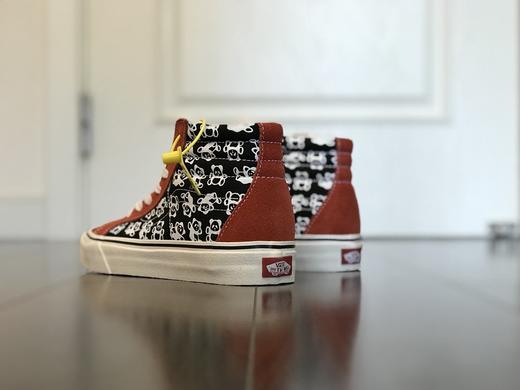 Vans大熊猫 范斯经典系列 Old Skool板鞋 安纳海姆高帮 黑色 橙色  Size：35--44 商品图2
