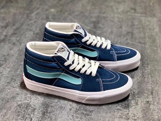 万斯硫化中帮系列 Vans SK8-Mid 万斯 拼色中帮板鞋 橙 红 蓝 粉 四色 小红书爆款男女新款  硫化真标 1:1 原厂钢印  Size：35-44 商品图3