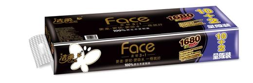 洁柔FACE卷纸卫生纸12卷1680g 商品图0