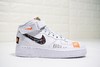 耐克Nike Air Force 1 Low “Just do it”只管去做 定制限定 黑白橘 白黑橘香橙 商品缩略图9