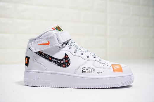 耐克Nike Air Force 1 Low “Just do it”只管去做 定制限定 黑白橘 白黑橘香橙 商品图9