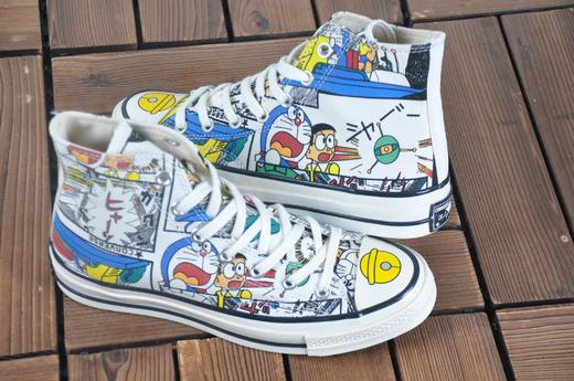 卡通原盒版 匡威机器猫小叮当童年任意门开启 DORAEMON X Converse 1970s 哆啦a梦 情怀复刻  Size：35-44 商品图2