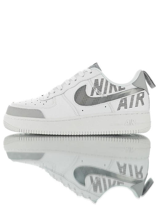 耐克Nike Air Force 1 ´07 Low Premium   空军一号经典百搭运动板鞋 白银灰橘3M 黑灰橘3M钩 商品图0