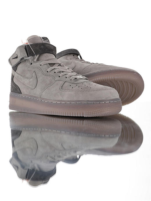耐克Reigning Champ x Nike Air Force 1 Low '07卫冕冠军 加拿大温哥华品牌联名款 升级版透明中底 经典牛皮低帮空军板鞋 炭灰 旧灰暗灰3M反光新灰暗灰3M水晶 商品图2