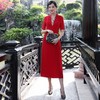 DLQ-A2008新款优雅气质钉珠礼服裙 商品缩略图0