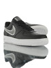 耐克Nike Air Force 1 07 LV8 采用牛剖层移膜革 内置全掌air sole气垫 空军一号经典百搭休闲运动板鞋 黑皮灰银渐变放大钩 商品缩略图1