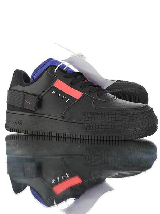 耐克Nike Air Force 1 Type 'N.354' 全新机能变奏版本 空军一号经典百搭休闲运动板鞋 黑橘粉宝蓝黑白橘宝蓝黑白黑荧光绿米绿胭脂粉 商品图1
