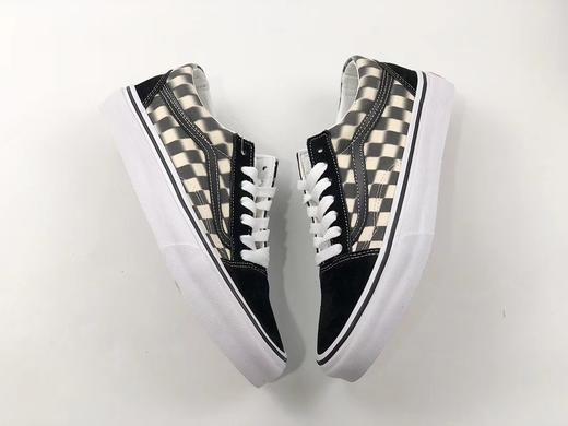 硫化真标Vans Old Skool 幻影模糊棋盘格 高帮 低帮男女鞋运动板鞋官方货号 VN0A38GEVJM 硫化1:1 鞋码35-44 商品图5