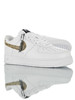 耐克Nike Air Force 1 '07 PRM QS 采用原装软头层皮革鞋面 代工缜密拉帮中底 内置全掌air sole气垫 空军一号经典低帮运动板鞋 皮革白黑金蟒蛇纹 商品缩略图1