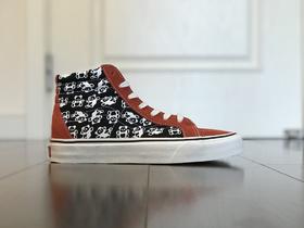 Vans大熊猫 范斯经典系列 Old Skool板鞋 安纳海姆高帮 黑色 橙色  Size：35--44