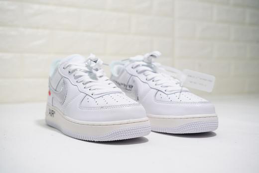 耐克Off-White x Nike Air Force 1'07 Virgil Abloh设计师联名款 空军一号低帮运动板鞋 OW大红银钩 北卡蓝银钩 米白银红 黑银 白银 商品图9