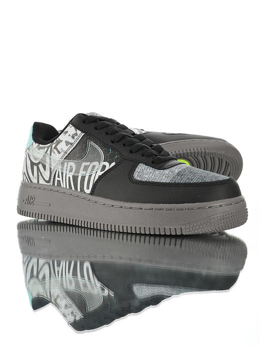 耐克Nike Air Force 1 Premium "Light Soft" 原模具开发打造 内置全掌air sole气垫 耐克空军一号经典低帮百搭休闲运动板鞋 深灰黑漫画 浅灰漫画黑桃红 商品图3