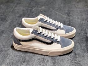 定义大方简单小红书爆款#极力强烈推荐 Vans Old Skool OG Style 36 万斯 权志龙 全新一代 复古灰 白绿 黑绿 黑武士 浅蓝 小头低帮硫化帆布鞋板鞋 Size：35-44