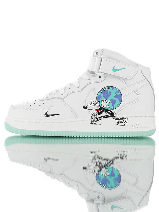 耐克Steve Harrington x Nike Air Force 1"Earth Day Pack" 艺术联名 硬质牛剖层移膜革 内置全掌airsole气垫 地球日鸳鸯 商品图3