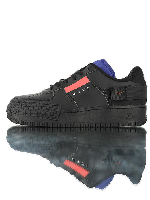 耐克Nike Air Force 1 Type 'N.354' 全新机能变奏版本 空军一号经典百搭休闲运动板鞋 黑橘粉宝蓝黑白橘宝蓝黑白黑荧光绿米绿胭脂粉 商品图0