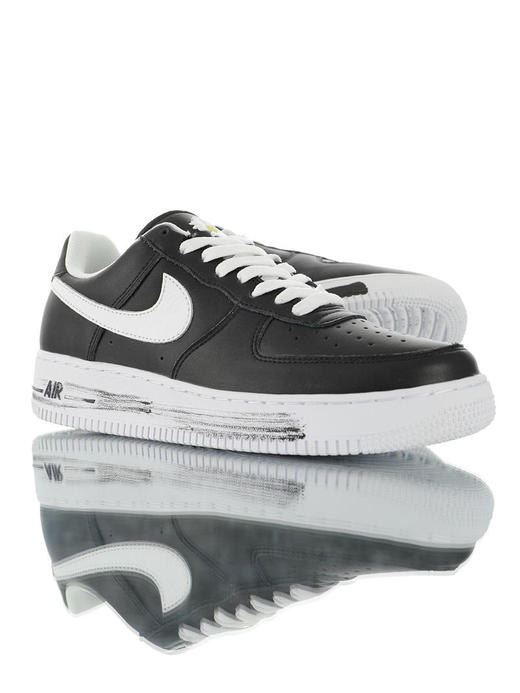 耐克 PEACEMINUSONE x Nike Air Force 1 Low 权志龙品牌联名 可做刮刮乐效果 涂层处理皮革鞋面 内置全掌airsole气垫 做旧黑红白 做旧黑白黄小雏菊 商品图4
