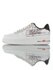 耐克Nike Air Force 1 '07"Script Swoosh" 原模具开发打造 硬质头层牛皮革 内置全掌air sole气垫 空军一号运动板鞋 白灰素描黑红配色 商品缩略图0