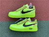 耐克Off-White x Nike Air Force 1 “Fluorescent green” 2.0透明薄如蝉鞋面系列 OW荧光绿配色OW全黑白橘 商品缩略图0