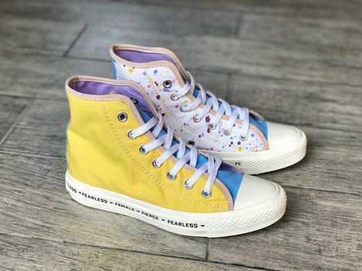 Converse Chuck Taylor All Star 70S匡威经典高帮系列马卡龙七彩拼接帆布鞋 原底印花开模 硫化工艺 原盒原标 尺码：35--39 商品图0