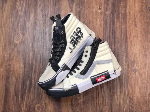 新一代解构Vans Vault Sk8-Hi Cap LX 有着质感十足的翻毛皮、拉链设计、粗犷的走线，都颇具辨识度 蓝色 白色 黑色 灰色 紫色 紫粉 商品图2