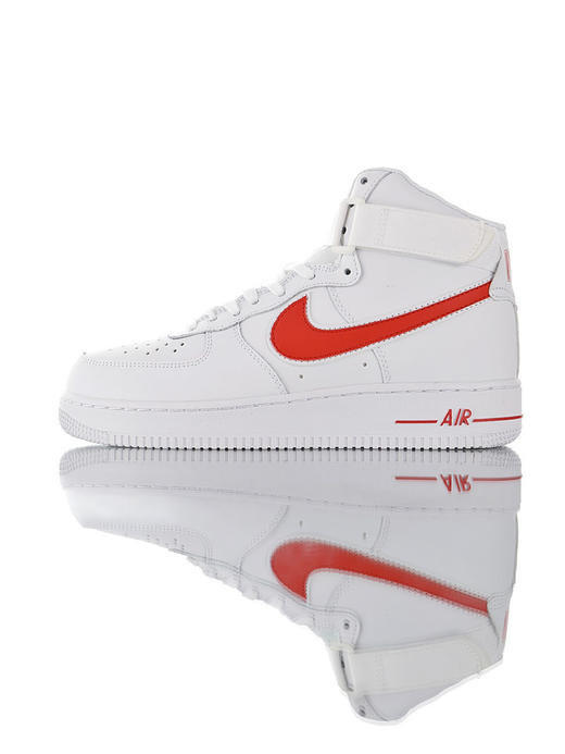 耐克Nike Air Force 1 High '07 耐克空军一号经典高帮皮革皮百搭休闲运动板鞋 皮革白大学红白泥灰白宝蓝白油菜黄 商品图0
